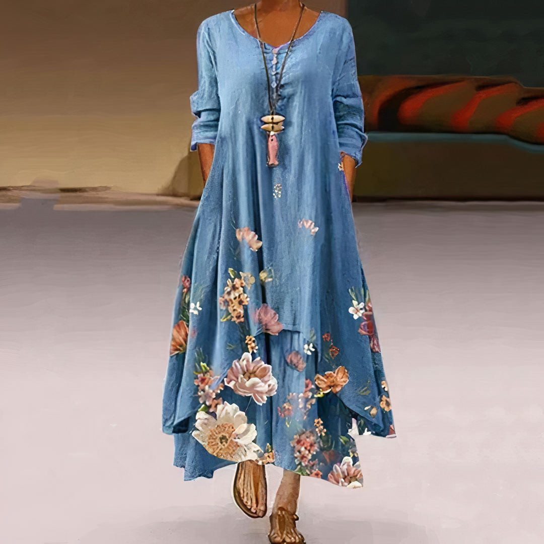 Drune | Elegantes Baumwollkleid Modisch