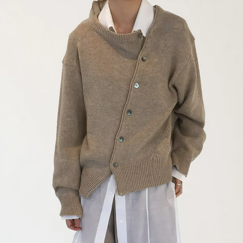 Drune | Wickeljacke mit Verspielten Knopfdetails