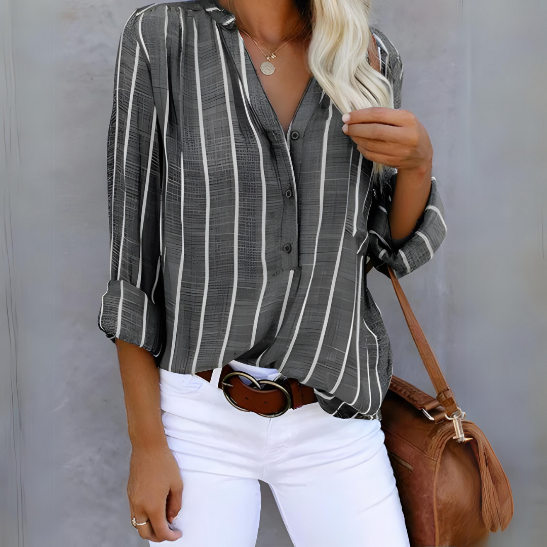Drune | Modische Bluse für Damen | Gestreift