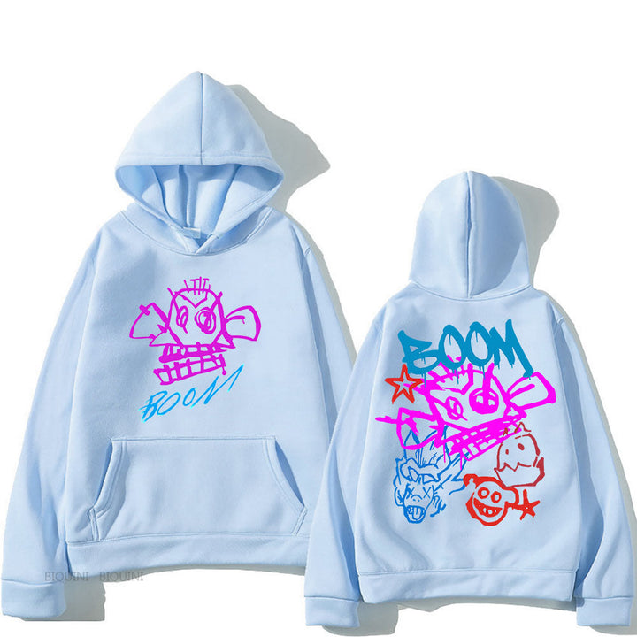 Drune | Arcane Jinx Cartoon Langarm-Hoodie