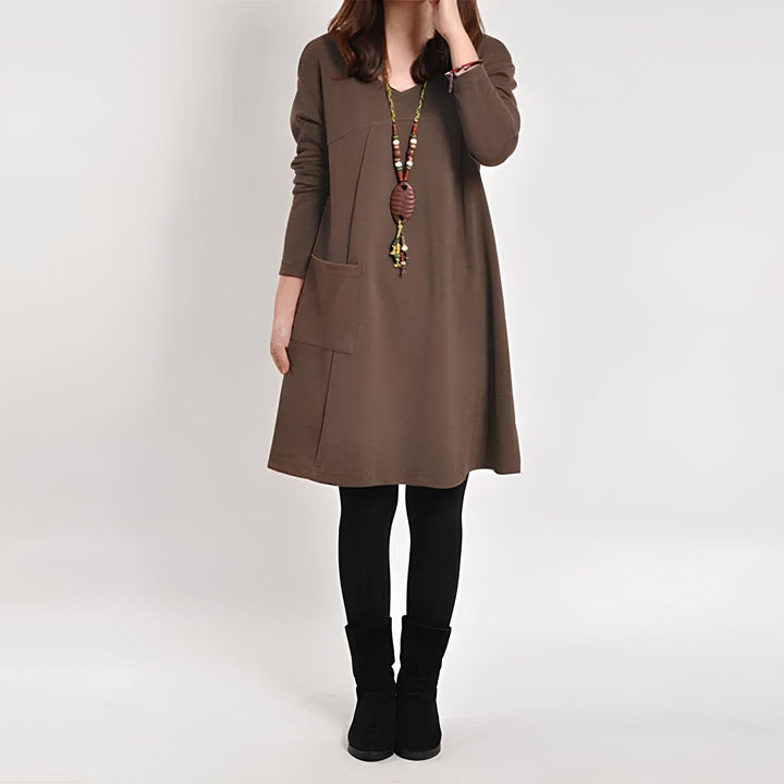 Drune - Damen Elegantes Kleid, Stilvoll & Feminin Geschnitten