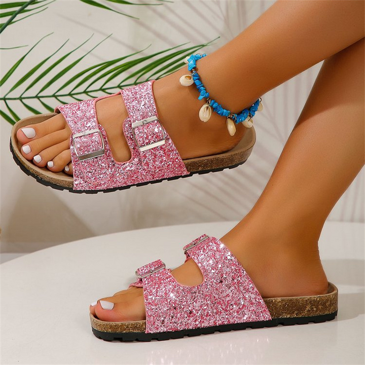 Drune | Glitzersandalen