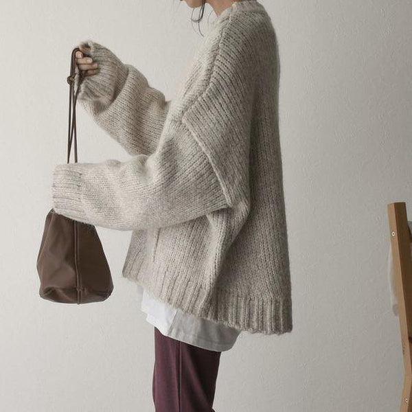Drune | Moderner Strickpullover mit Taschen Ideal für den Winter