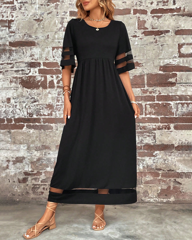 Drune | Elegantes Kleid mit Rundhalsausschnitt