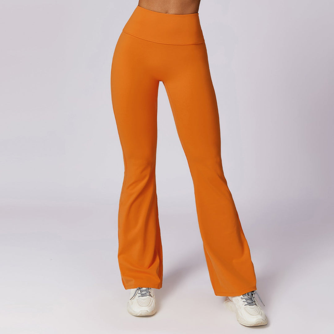 Drune | Stylische Fitness Hohe Taille Flare Yoga-Hose