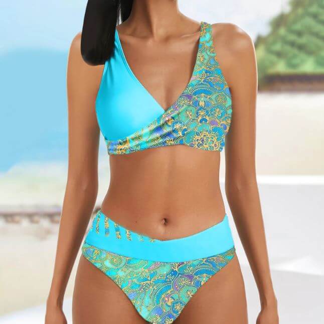Drune | Lebendiges Zweiteiliges Bikini-Set