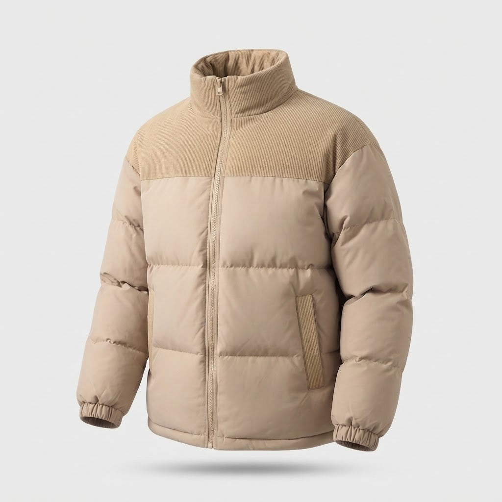 Damen Modische Daunenjacke mit hohem Kragen Drune