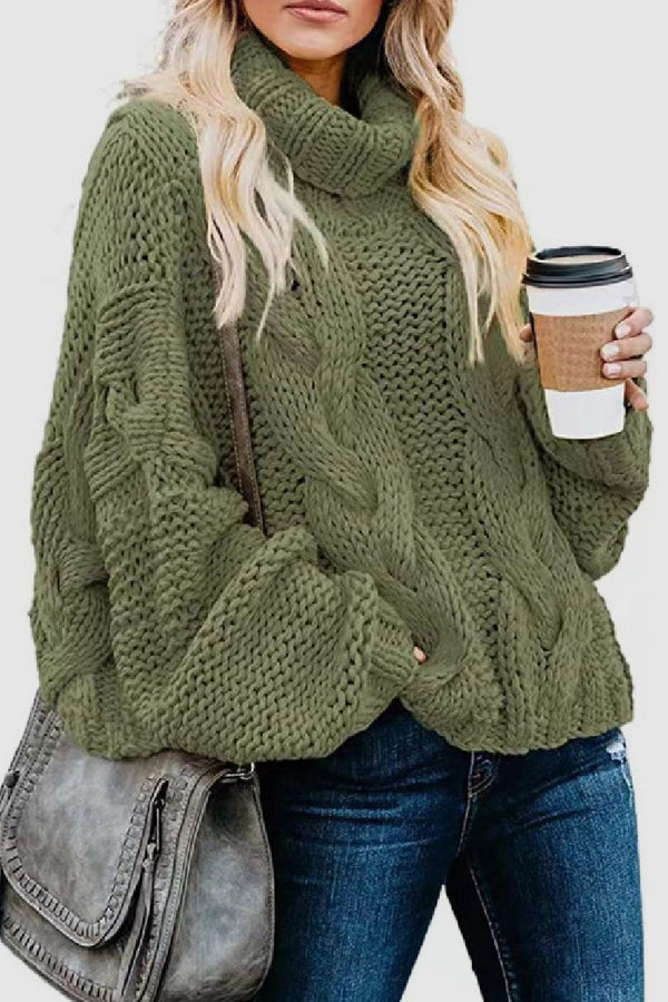 Drune | Eleganter Strick-Cashmere-Pullover mit Rollkragen in einfarbig Ideal für den Winter