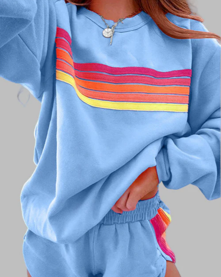 Drune | Gestreiftes Pyjama-Set