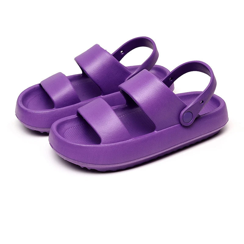 Drune | Orthopädische Sandalen Comfort Plus Pantoletten mit Doppelriemen Gepolsterte, Lässige Slip-On-Sandalen