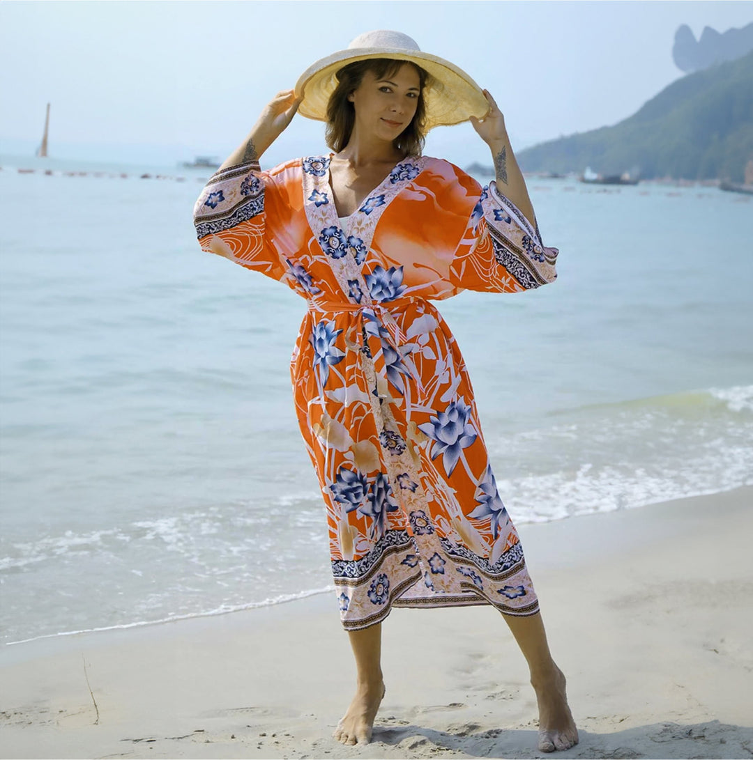 Drune | Bedruckter, Vom Kimono Inspirierter, Stylischer Strandüberwurf