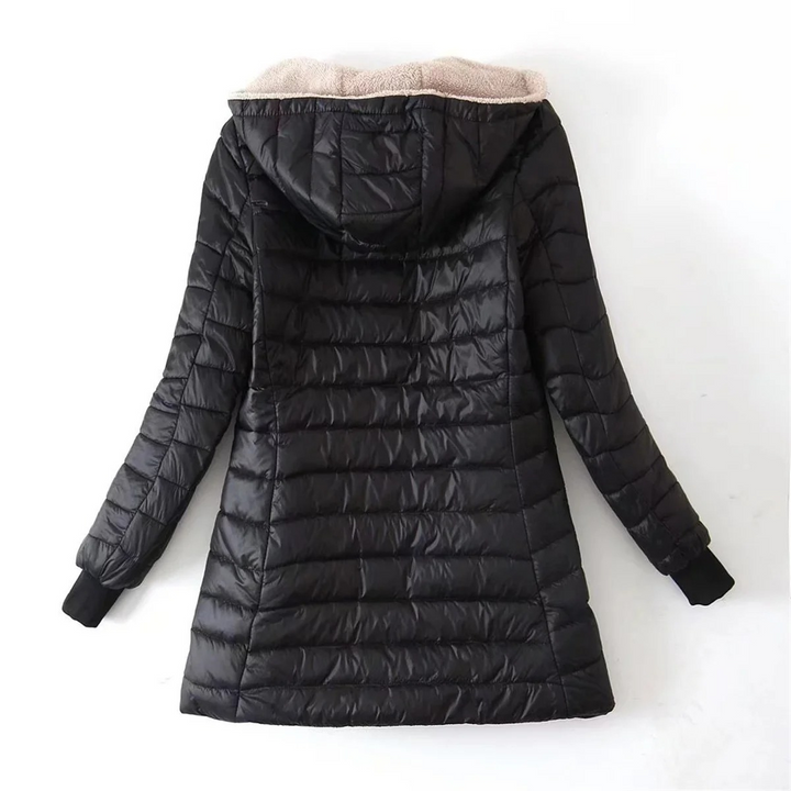 Drune | Luxuriöse Fleecegefütterte gepolsterte Jacke mit Kapuze für zusätzlichen Komfort Ideal für Herbst/Winter