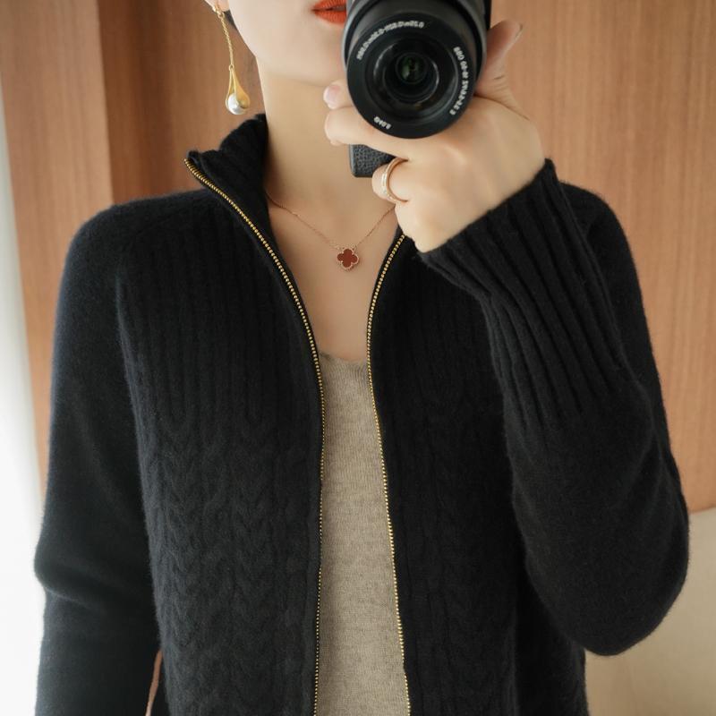 Drune | Damen-Cardigan Aus Kaschmir mit Schickem Kordelzug