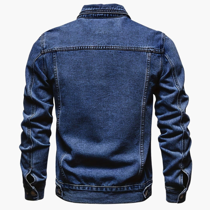 Drune | Slim-Fit Freizeit-Denimjacke für Männer