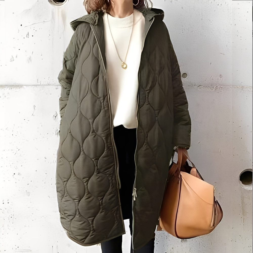 Drune | Damen-Steppjacke mit Kapuze für frostige Tage