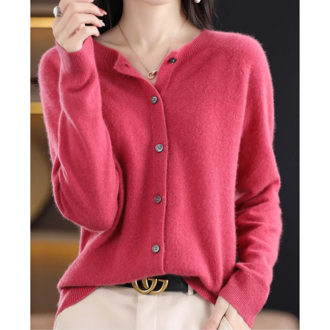 Drune | Cardigan - 100% Merinowolle Weicher Strickpullover