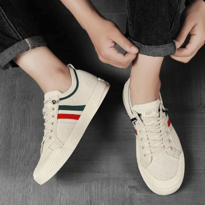 Drune | Lässige Sneakers Mit Strickmuster Für Männer