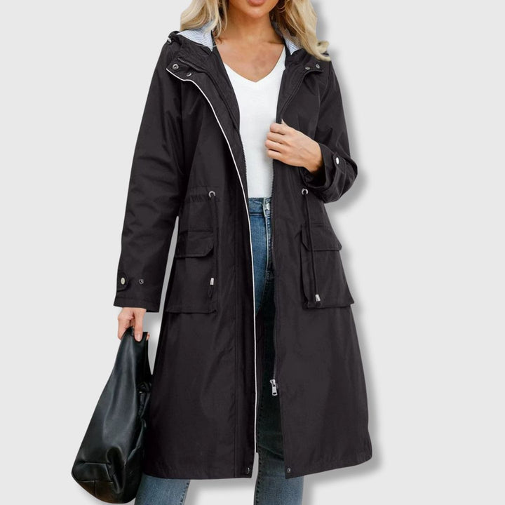 Drune | Lange Alltagsjacke mit Kapuze