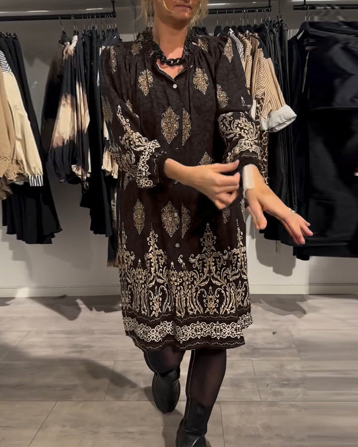 Drune | Revers und Button Down Vintage Print