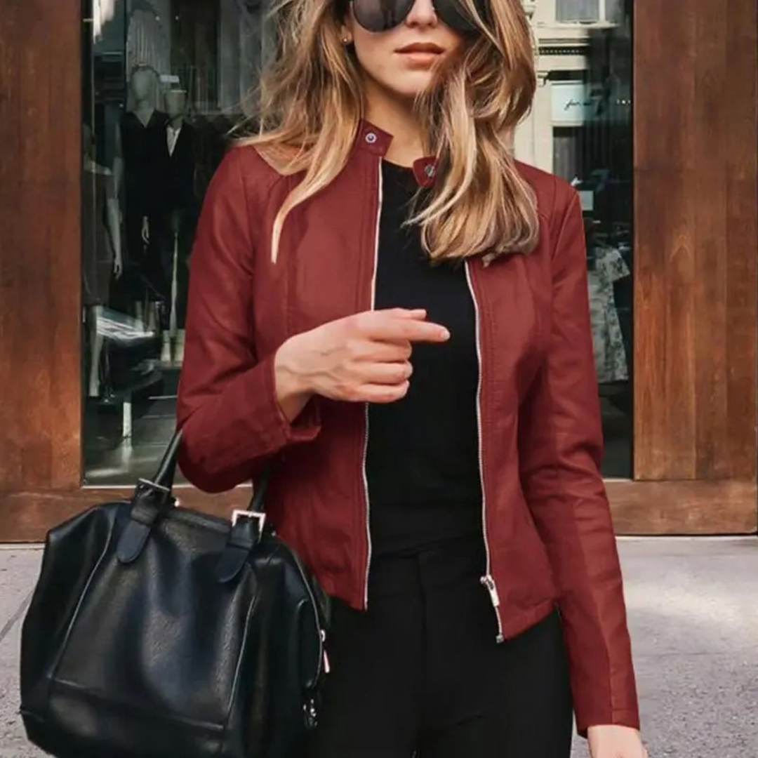 Drune - Damen Leder Motorradjacke