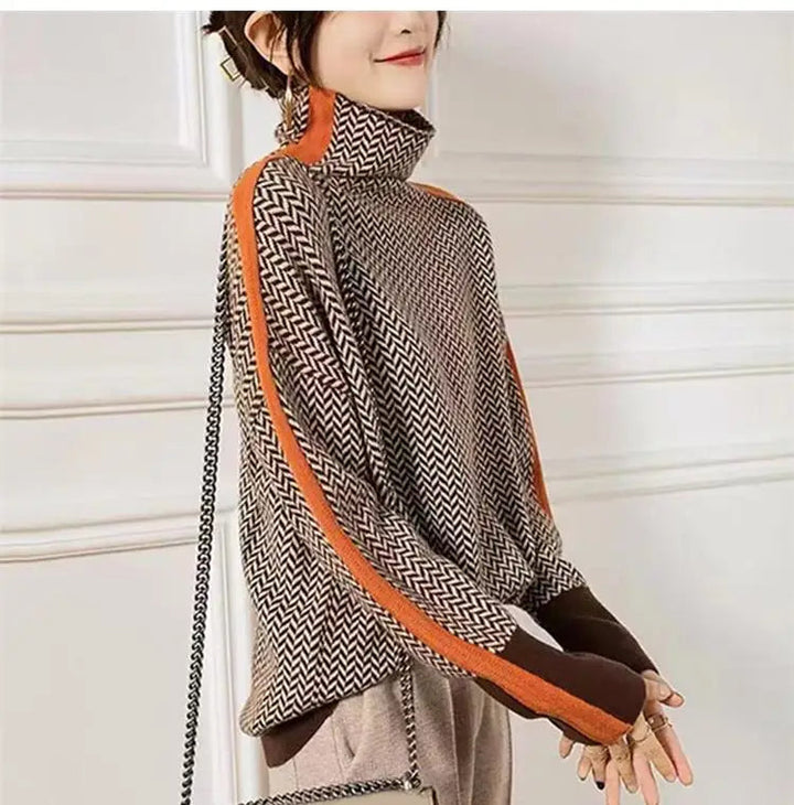 Drune | Sweater - Damen Strick Rollkragenpullover