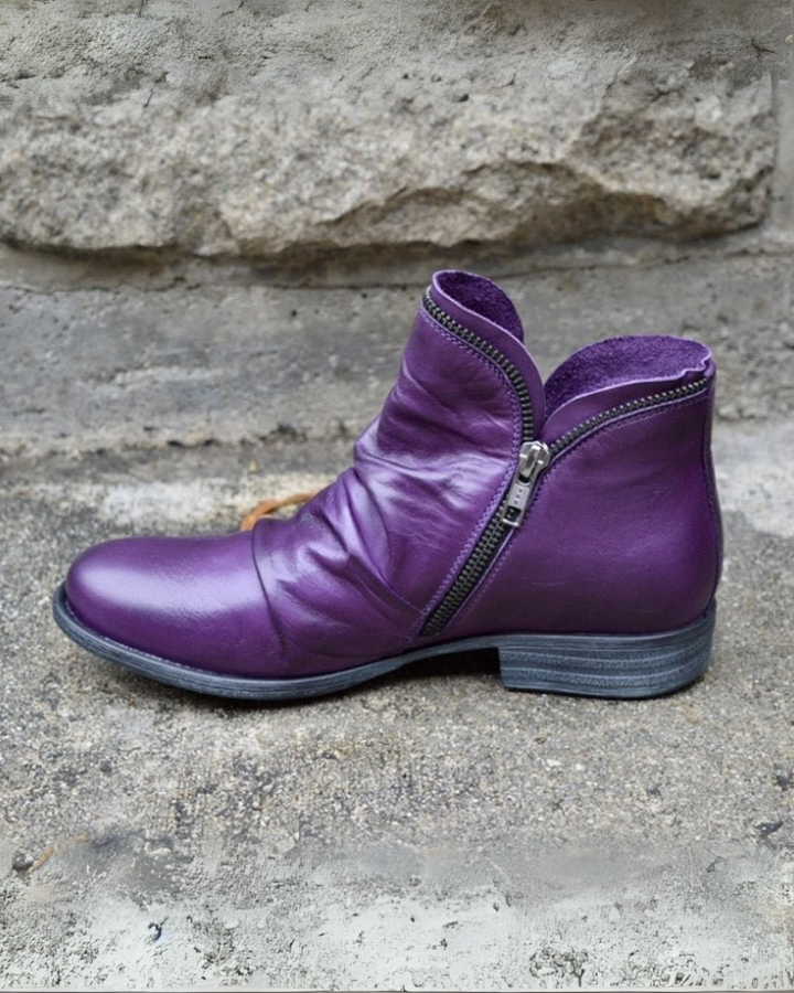 Drune | Lederstiefel mit Reißverschluss
