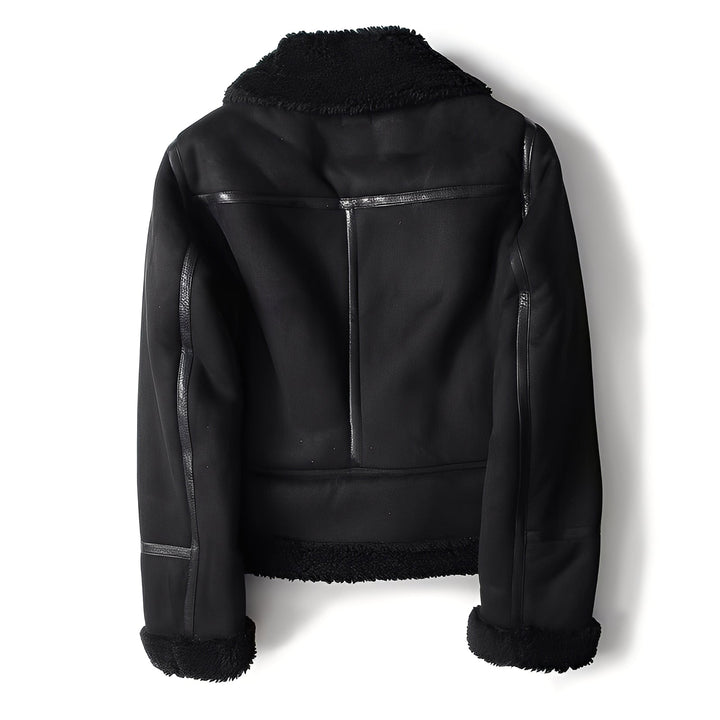 Drune | Warme Bikerjacke aus Schaffell für Frauen
