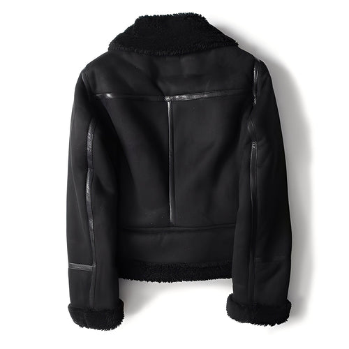 Drune | Warme Bikerjacke aus Schaffell für Frauen