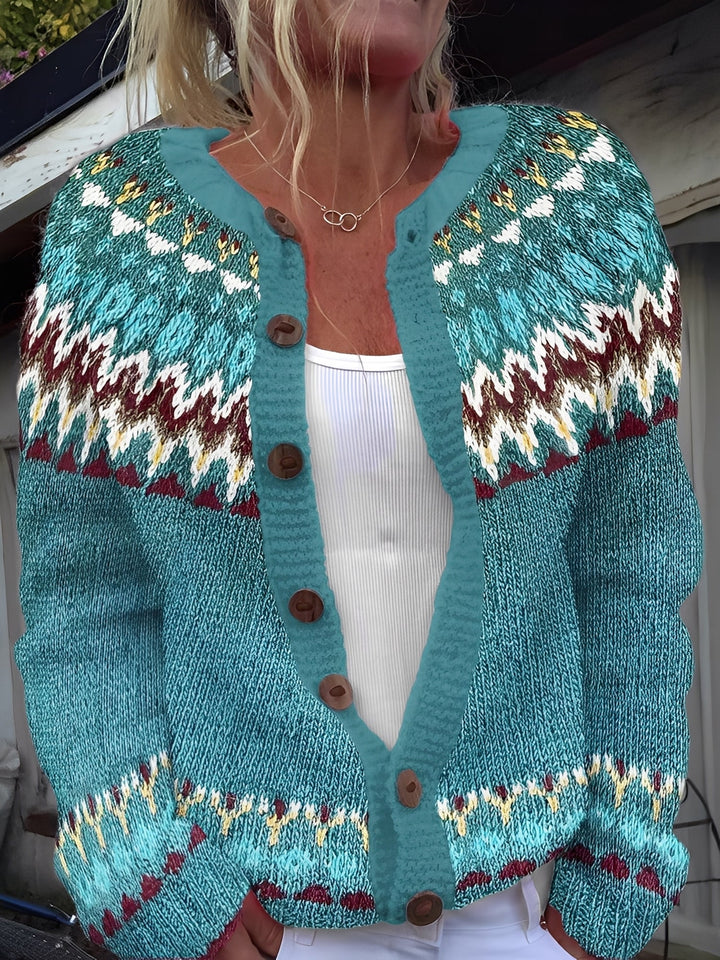 Drune | Elegante Damenstrickjacke mit Knöpfen