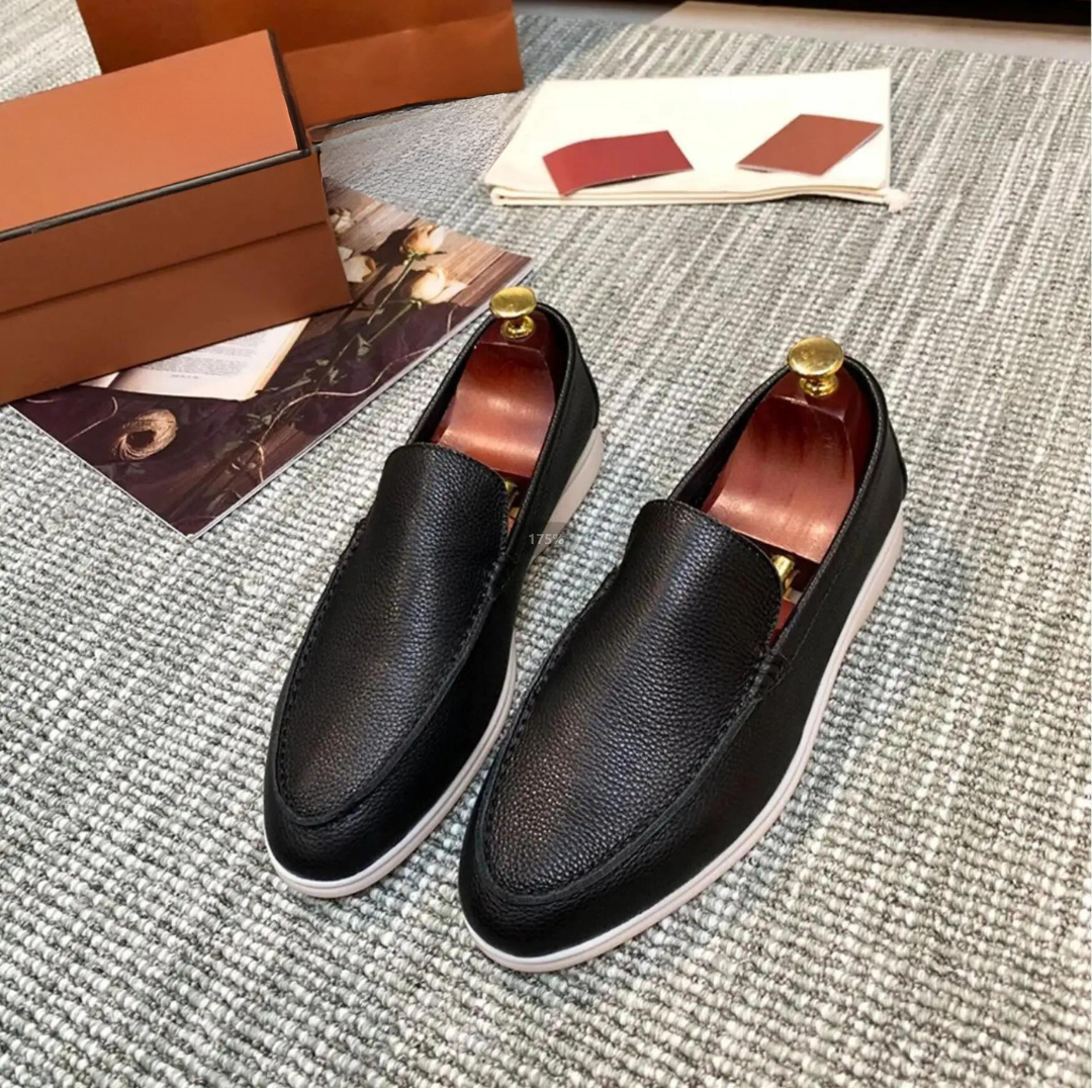 Drune | Herren Leder Slipper Aus Hochwertigem Rindsleder