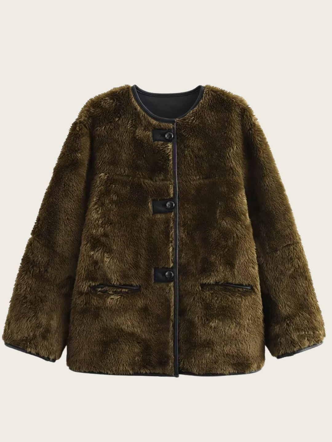 Drune | Teddyjacke mit Knöpfen für Damen Agnes