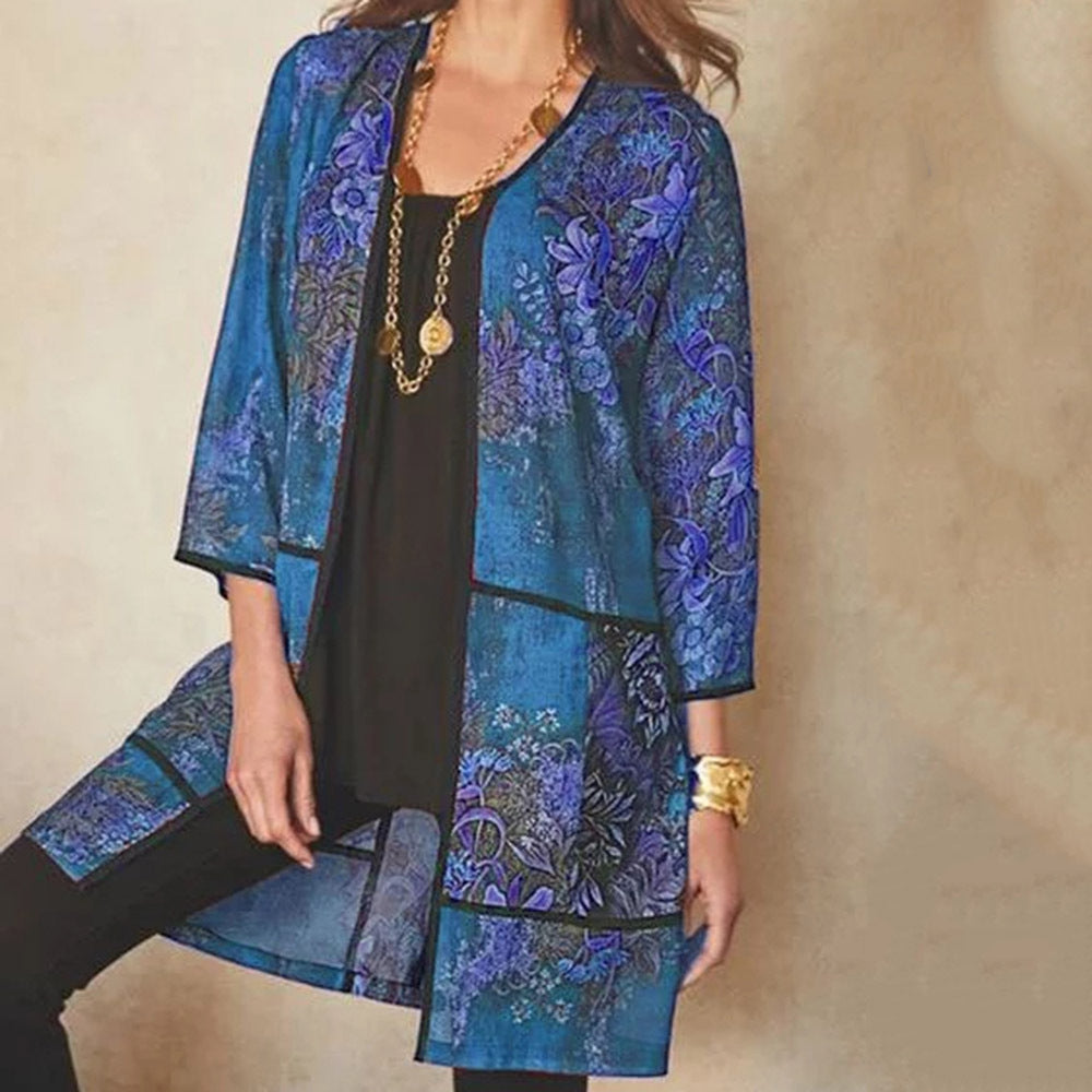 Drune | Classy UV-Schutz Druck Sonnenschutz Shirt Bluse