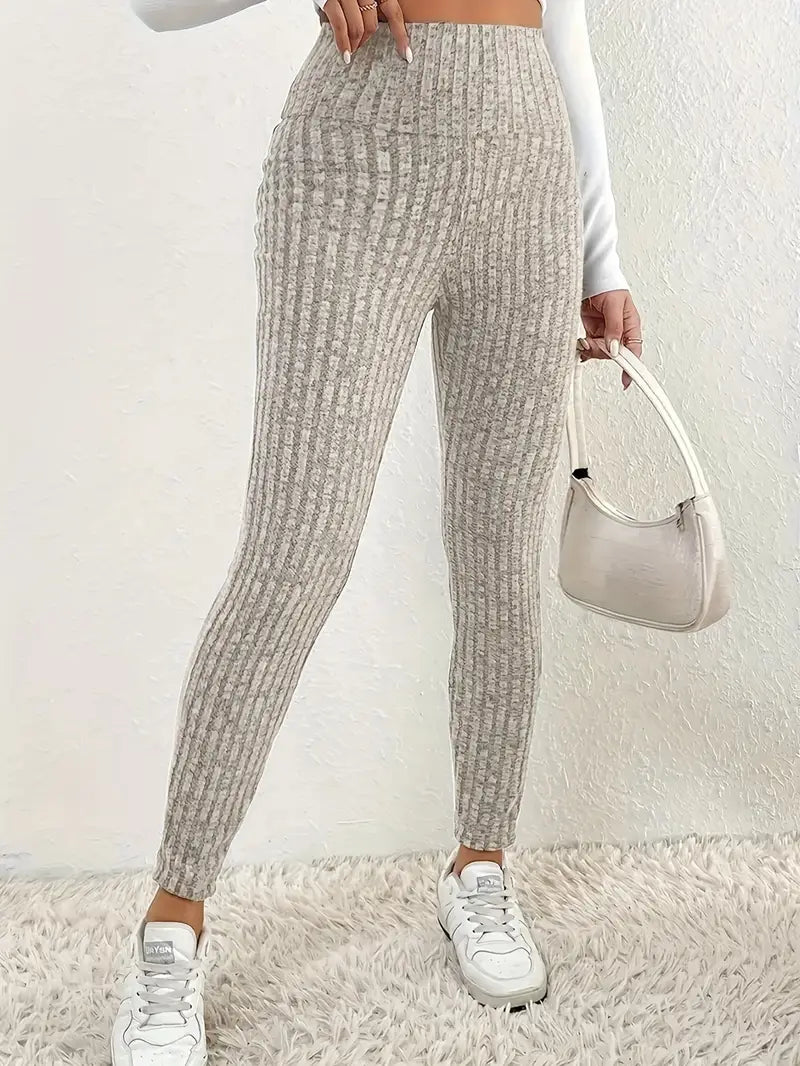 Drune | Gestrickte Leggings mit Fleecefutter