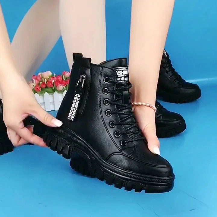 Drune | Damen High Top Leder Martin Stiefel