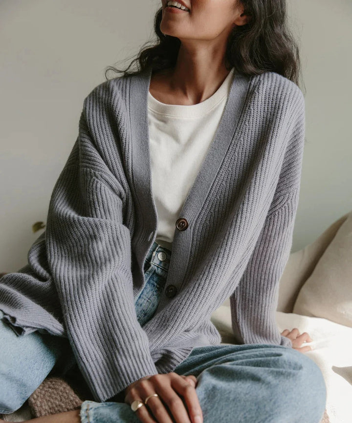 Drune | Kaschmir Cocoon Strickjacke