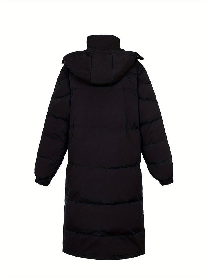 Drune | Lange Gepolsterte Lockere Passform Reißverschluss Daunen Winterjacke Für Herren - Perfekt für Outdoor-Aktivitäten