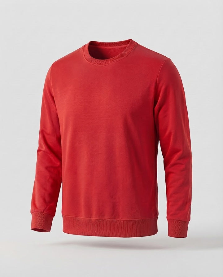 Herren Rundhals‑Sweatshirt aus Baumwollmix in Oversize‑Passform mit gerippten Bündchen Drune