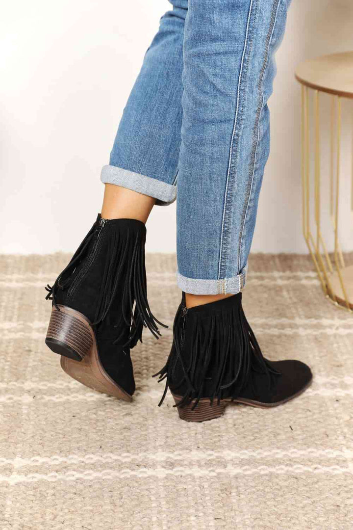 Drune | Legend Damen Fransen Cowboy Western Stiefeletten