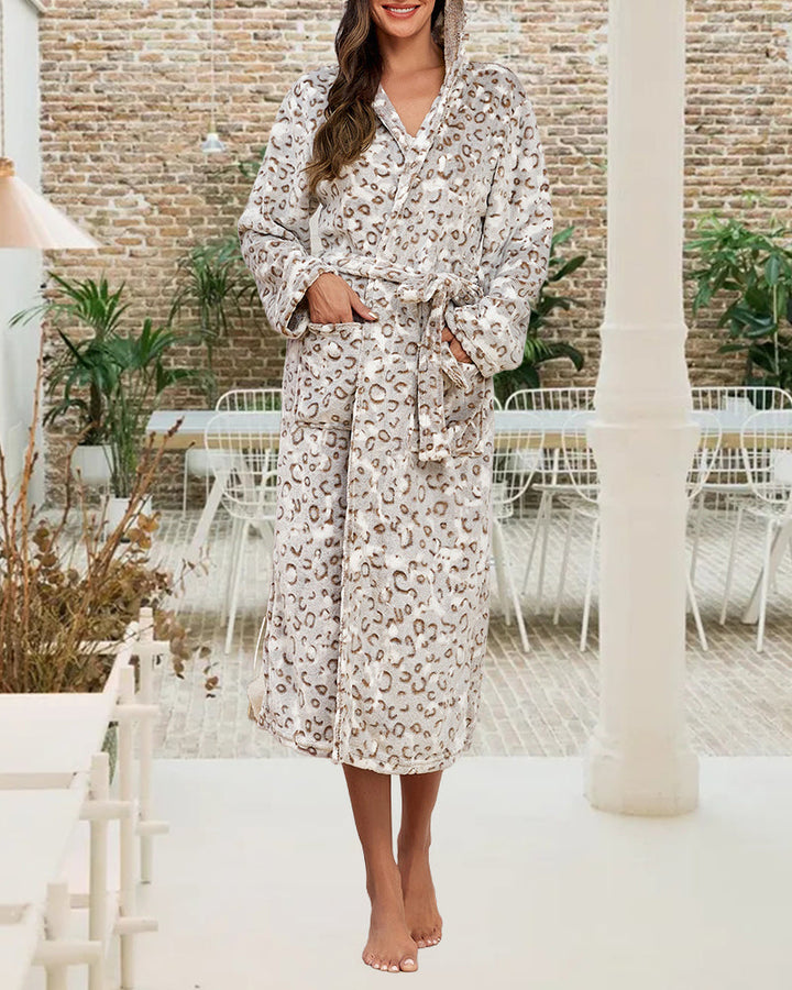 Drune | Robe mit Leopardmuster und Elegant Merkmalen