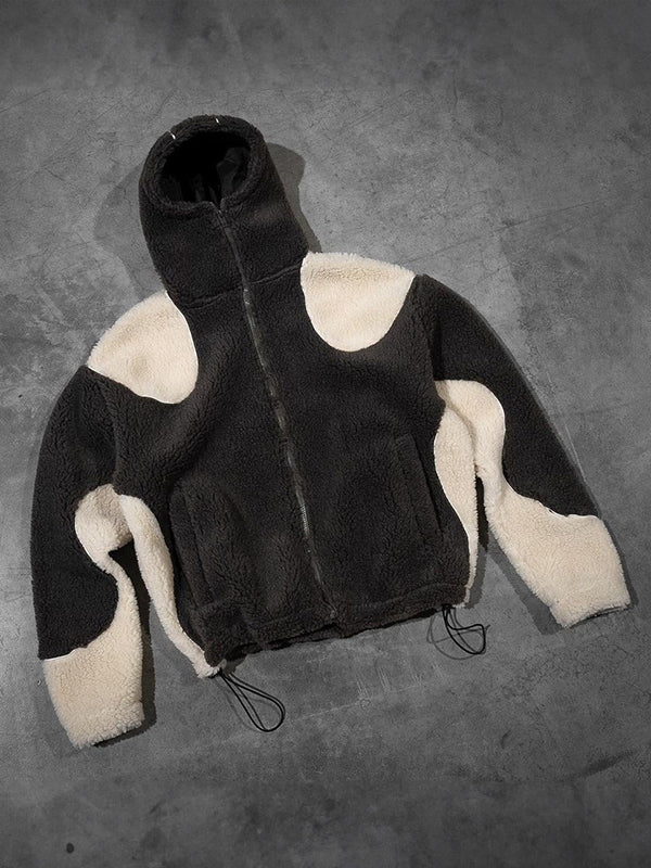 Drune | Multi Color Polar Fleece Oversized Lange Mouw Hoodie