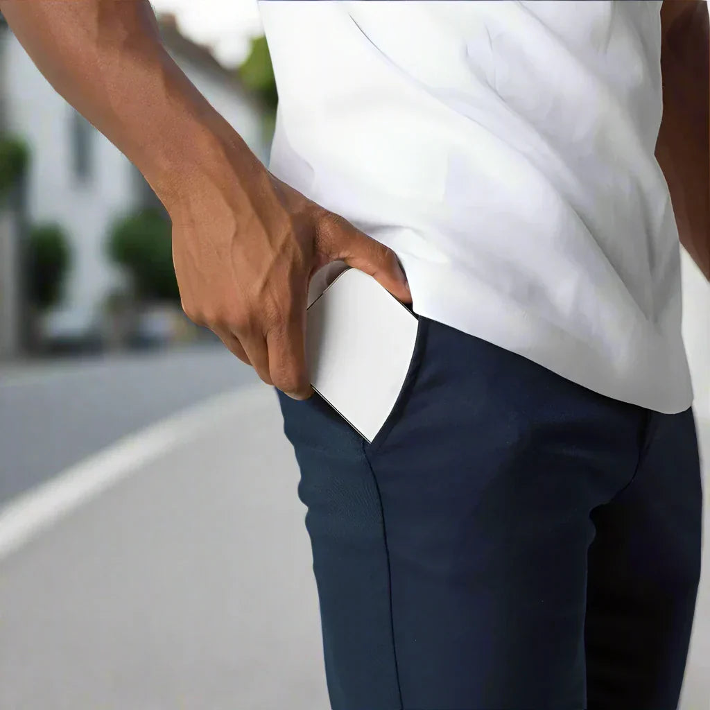 Drune | Slim Fit Chinos Baumwoll Stretch Knöchellang Bequem Und Vielseitig