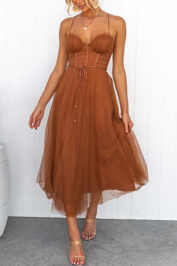 Drune - Modernes prinses chiffon Kleid