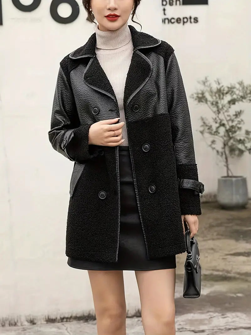 Drune | Doppelt gefütterte PU-Lederjacke
