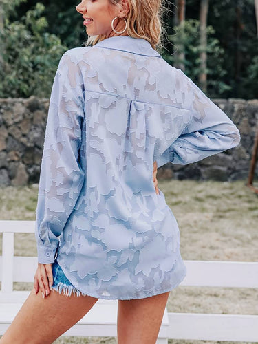 Drune | Elegantes Hemd mit Knöpfen aus Jacquard-Webart