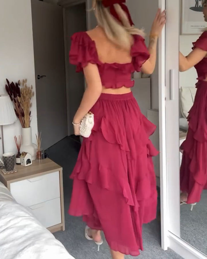 Rückenfreies Kleid mit quadratischem Ausschnitt