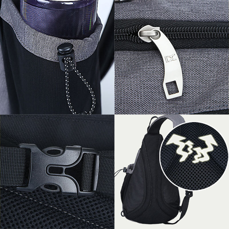 Drune | Große Lagertruhe Tasche Reflektierend gestreiftes Design Reisetasche Umhängetasche Liebhaber Taschen