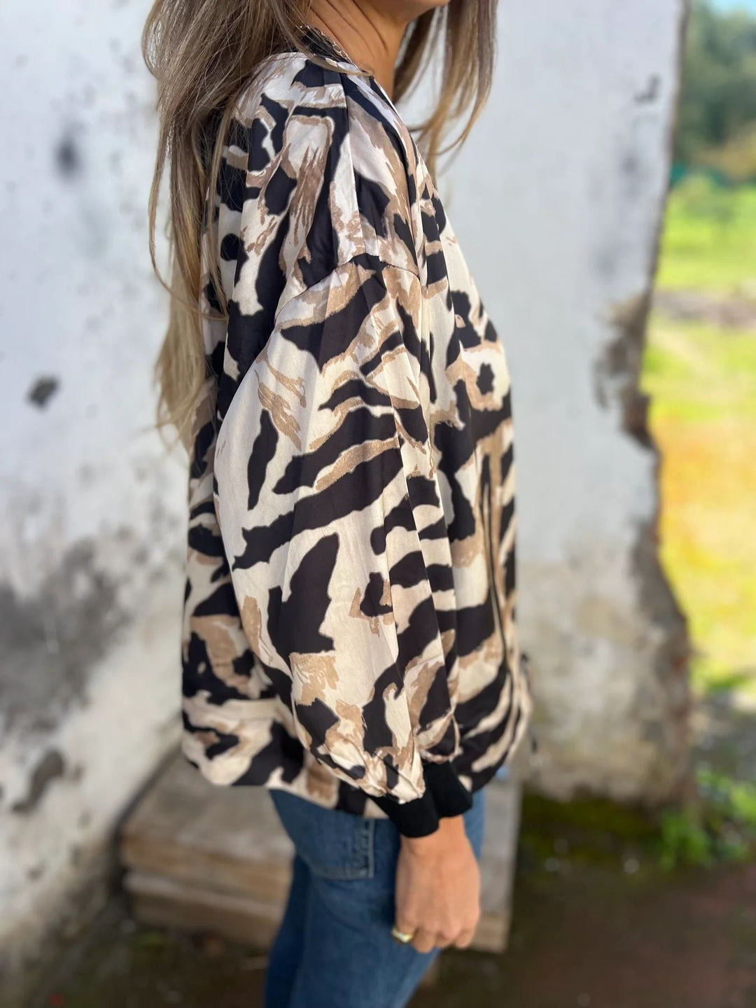 Drune | Damen-Bomberjacke mit Print