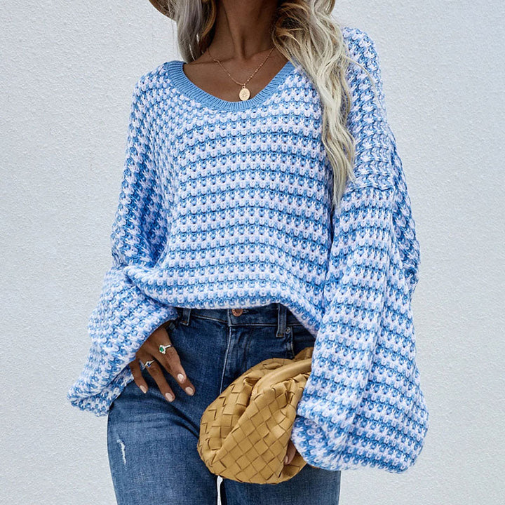 Drune | Gestreifter Strickpullover Für Modische Looks