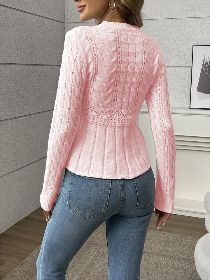 Drune | Gestrickter Damenpullover - Luxus Strickmuster mit bequemem Schnitt