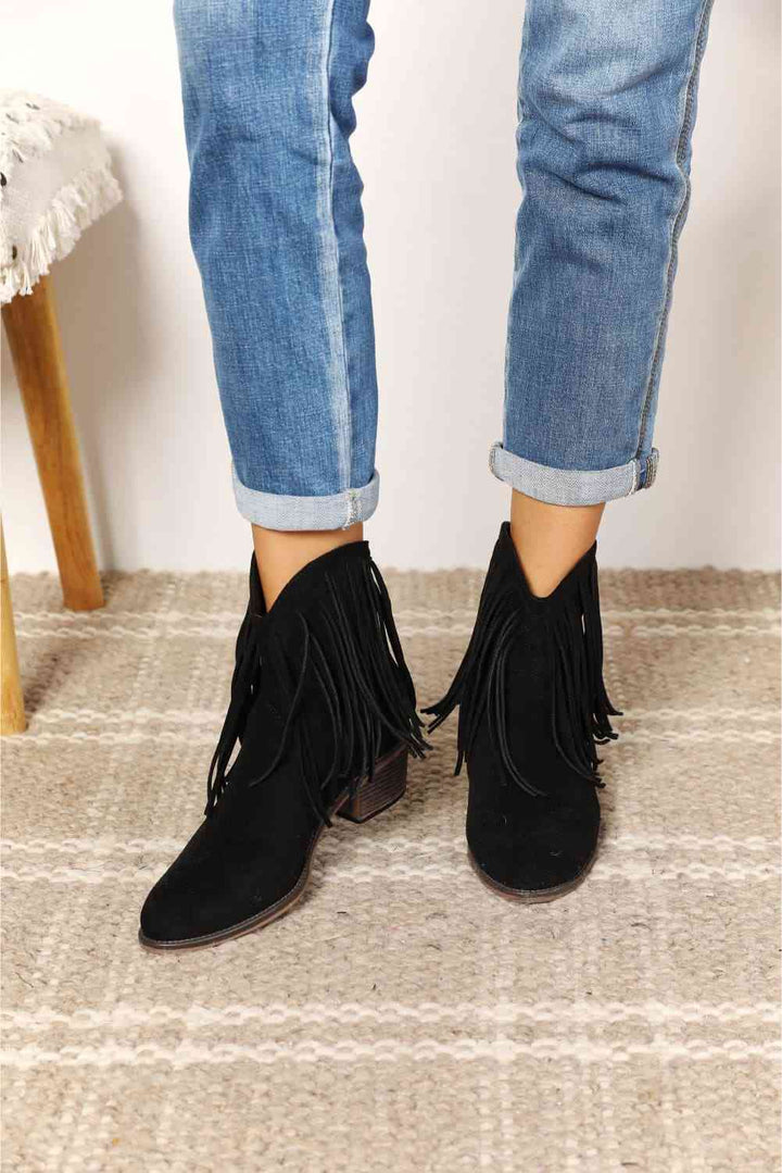 Drune | Legend Damen Fransen Cowboy Western Stiefeletten